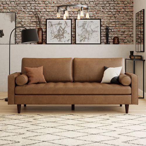 Alfie Faux Leather 3 Seater...