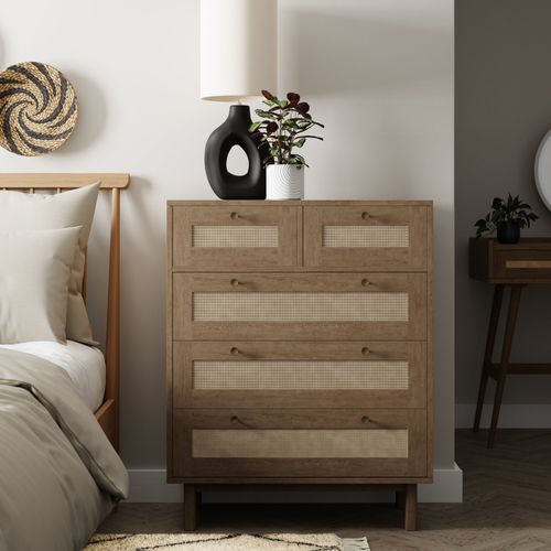 Indi 5 Drawer Chest, Mango...