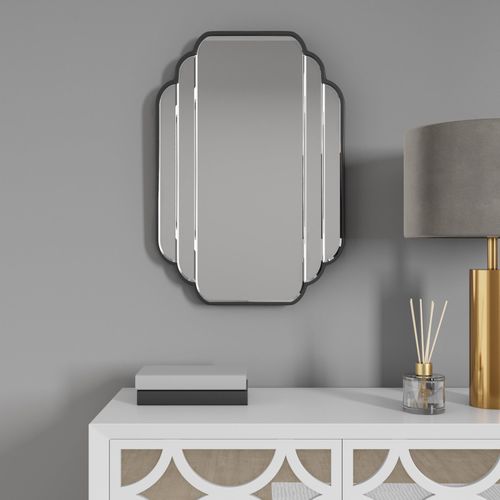 Equatorial Wall Mirror Black