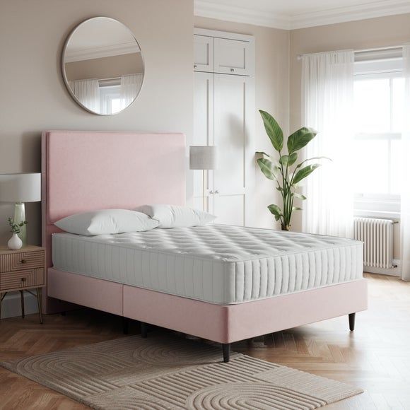 Fabio Velvet Blush Bed Frame Blush Compare Mirror Online