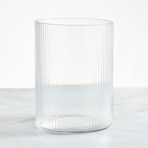 Ribbed Tumbler Glass Clear