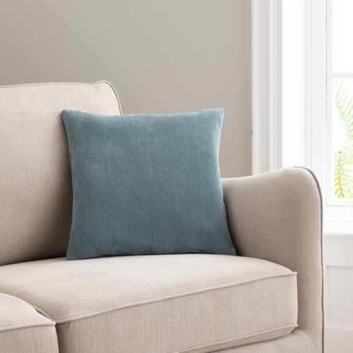 Velour Cushion Blue