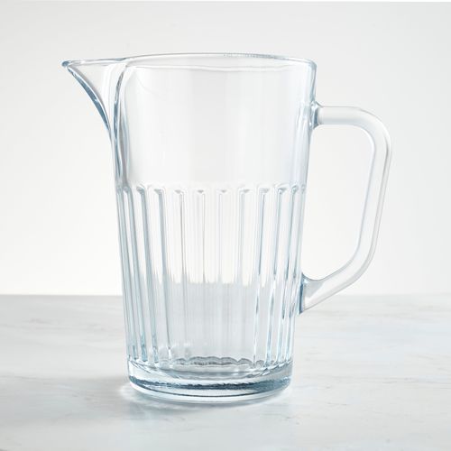 Ribbed Jug Clear