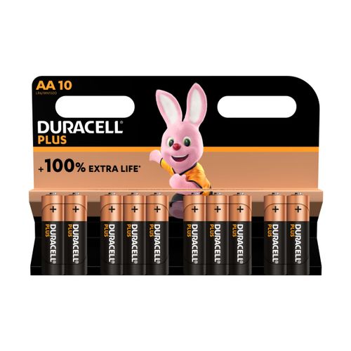 Pack of 10 Duracell Plus...