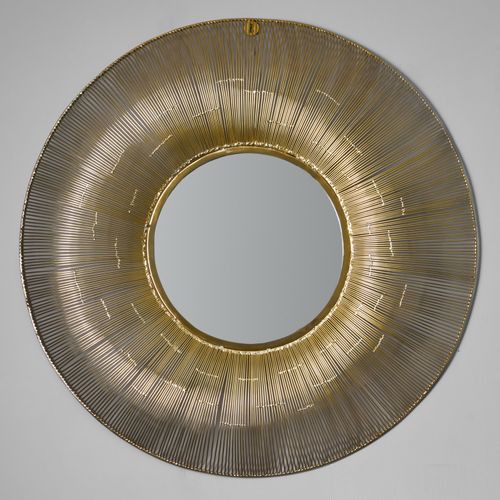 Metal Wire Round Wall Mirror,...