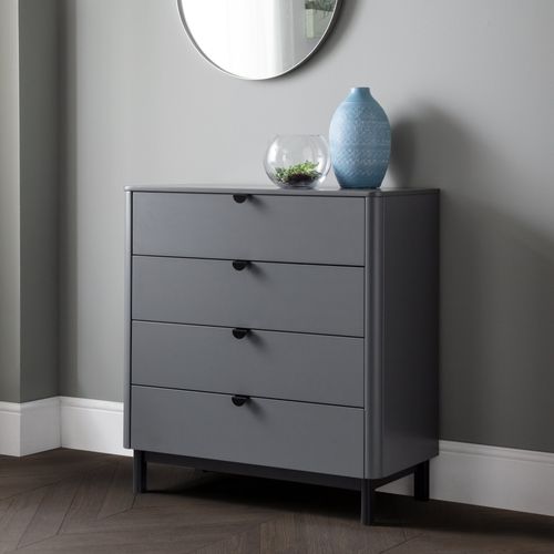 Chloe 4 Drawer Chest, Grey...