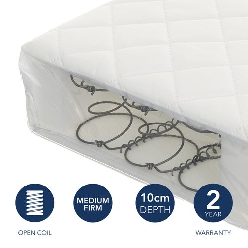 Obaby Sprung Mattress White