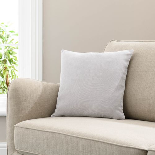 Velour Cushion Silver