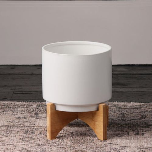 Plain Ceramic Plant Pot on...