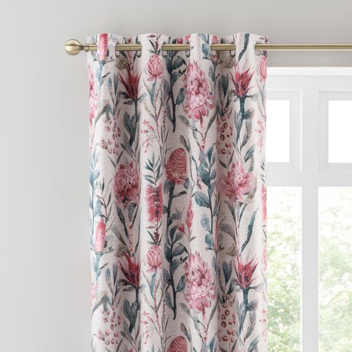 Cassia Pink Eyelet Curtains...