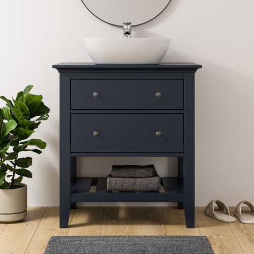 Lynton Vanity Unit, Navy Grey