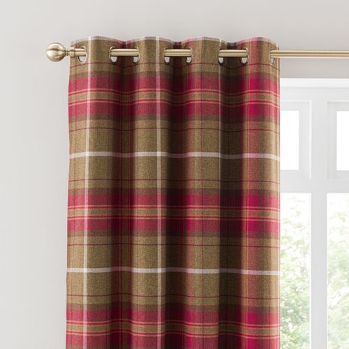 Everett Eyelet Curtains Red...