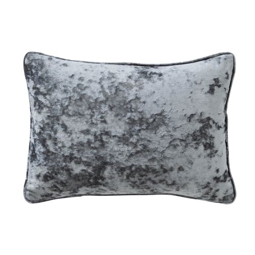 Crushed Velour Cushion Grey