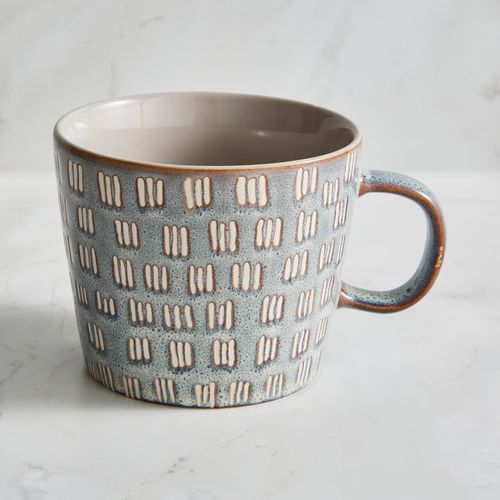 Reactive Wax Resist Mug Grey