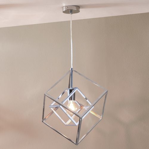 Alessio Metal Cube Pendant,...