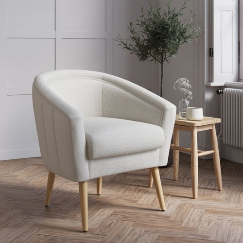 Nova Sherpa Chair Beige