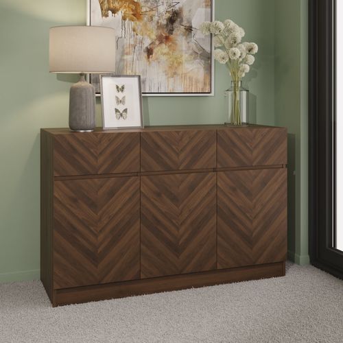 Taranto Wide Sideboard Brown