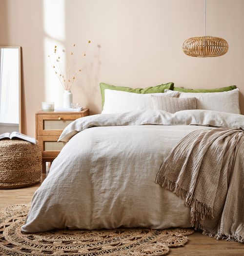 Linen Duvet Cover Set Natural