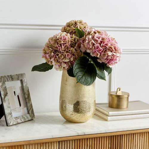 Recycled Glass Gold Foil Vase...