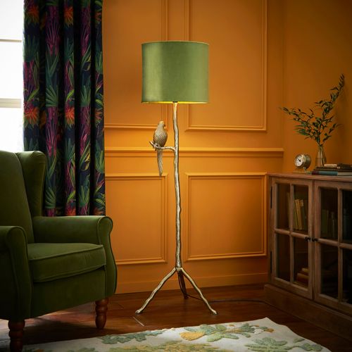 Gold Parrot Tripod Floor Lamp...