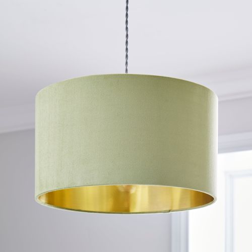 Clara Velvet Drum Lamp Shade...