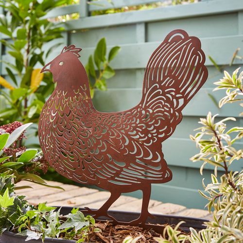 Rusted Iron Bantam Chicken...