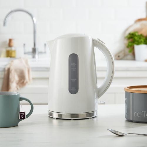 Plastic Kettle 1.7L White