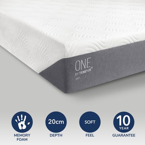 Tempur One Soft Mattress Grey