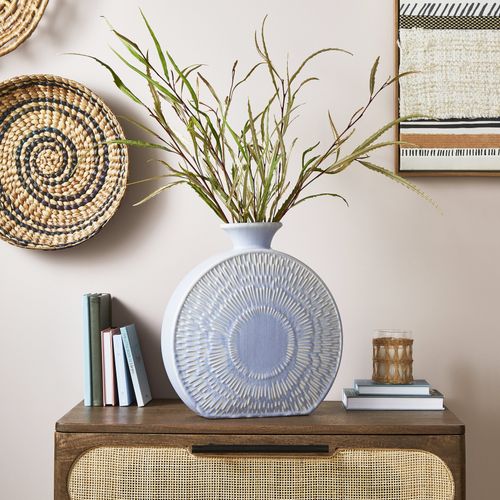 Zen Round Stoneware Vase Air