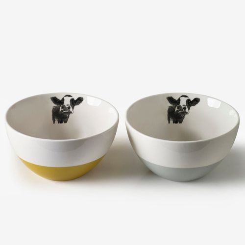 Set of 2 MM Sketch Moo Cereal...