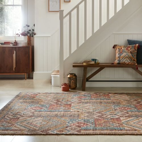 Evander Jute Rug MultiColoured