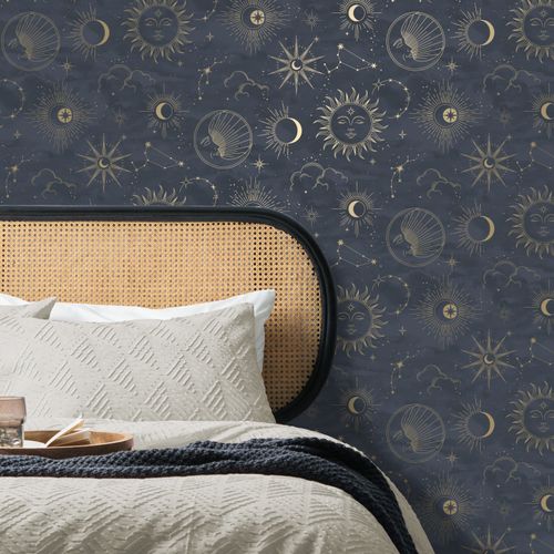 Celestial Navy Wallpaper Navy