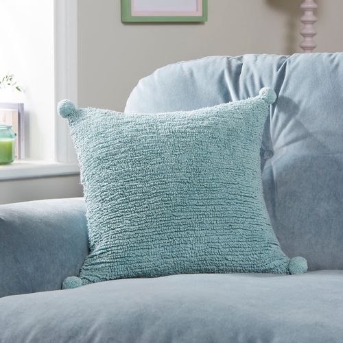 Tufted Pom Pom Square Cushion...