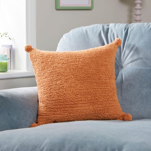 Tufted Pom Pom Square Cushion...