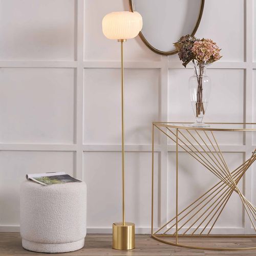 Bella Squoval Floor Lamp Gold