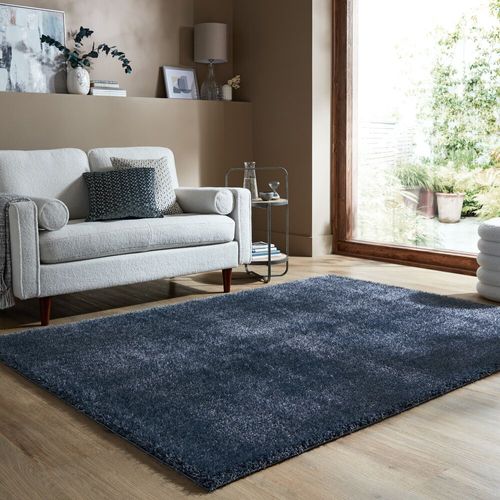 Indulgence Shaggy Rug Blue