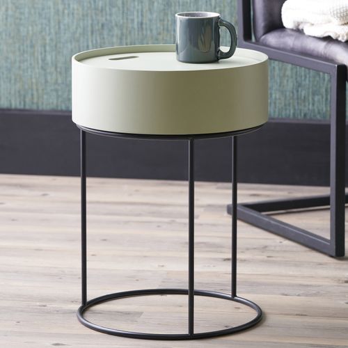 Hugo Storage Side Table Green