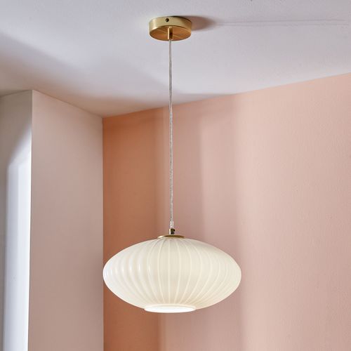 Emilia Ribbed Oval Pendant...