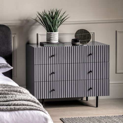 Baybridge 3 Drawer Chest Grey