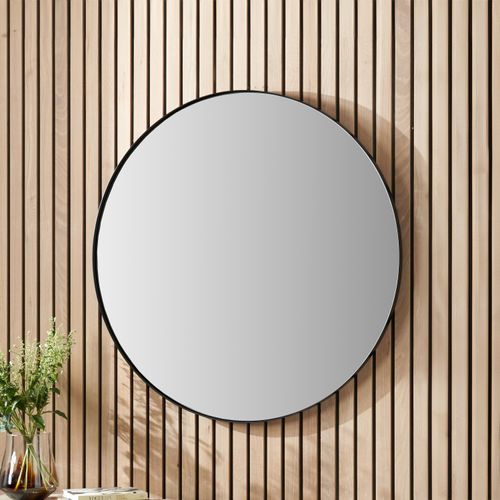 Slim Frame Round Wall Mirror...