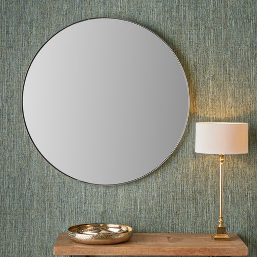 Slim Frame Round Wall Mirror...