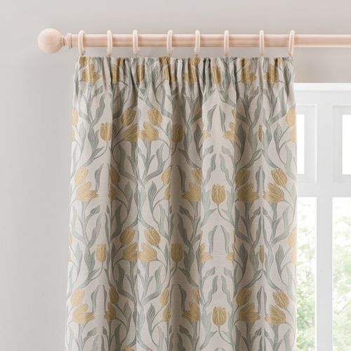Tulip Jacquard Pencil Pleat...