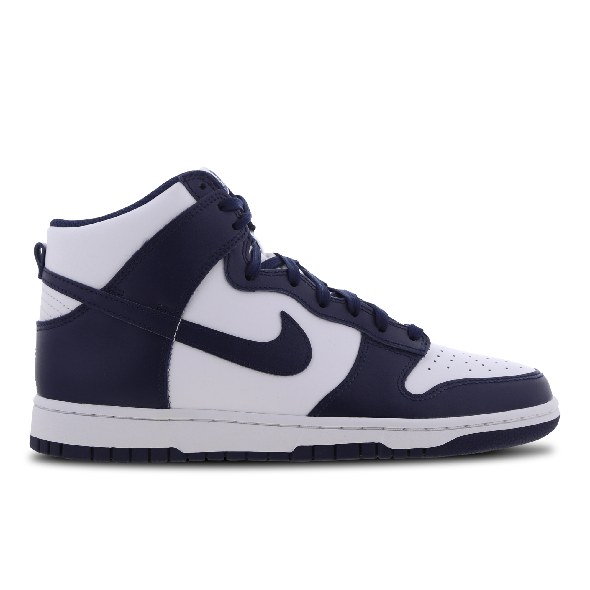 Nike Dunk High Men Shoes White Leather Synthetics Size