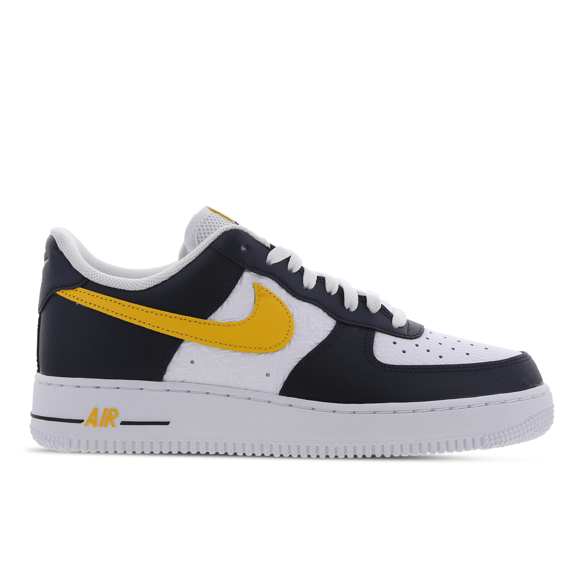 Nike air force 1 sales black and white foot locker