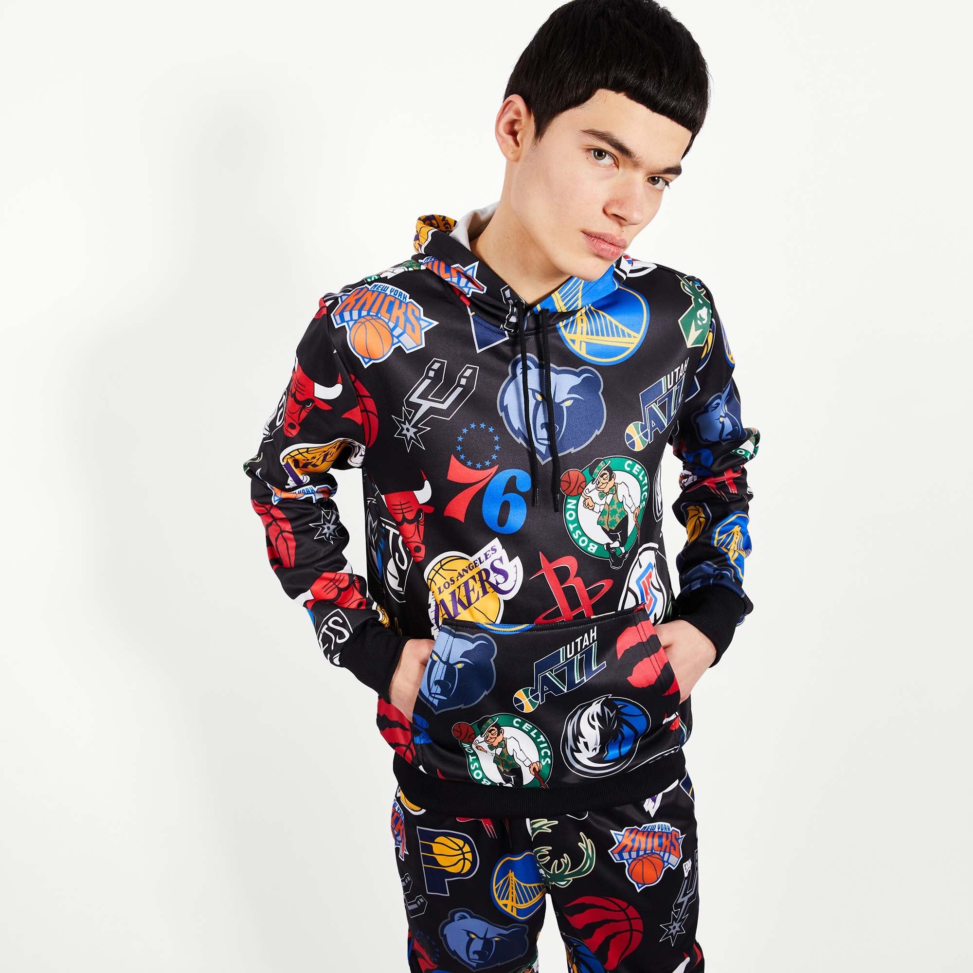 New Era NBA All Over Print Men Hoodies Compare Westquay