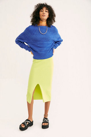 Skyline Midi Skirt by Free People Compare Grazia