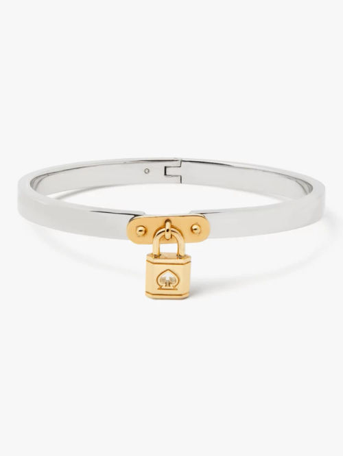 Lock And Spade Charm Bangle