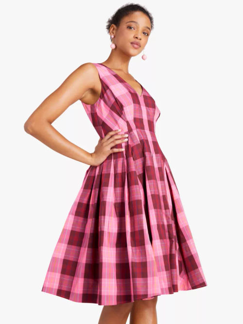 Greenhouse Plaid Taffeta Midi...