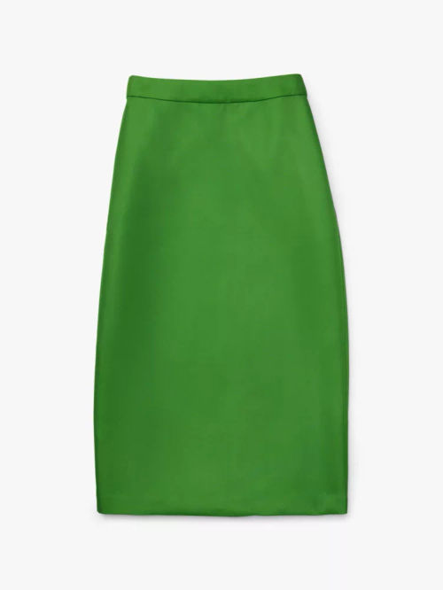 Duchess Satin Pencil Skirt