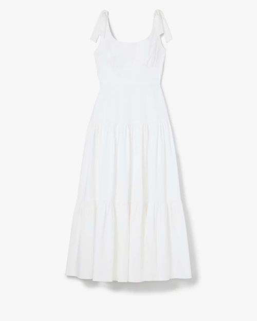 Poplin Tiered Maxi Dress